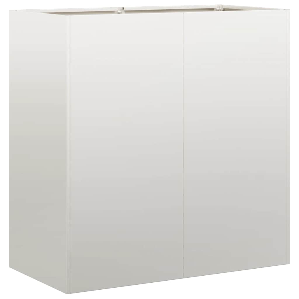 vidaXL Jardinière 80x40x80 cm acier inoxydable