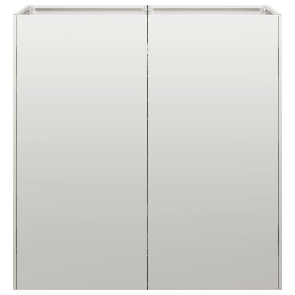 vidaXL Jardinière 80x40x80 cm acier inoxydable