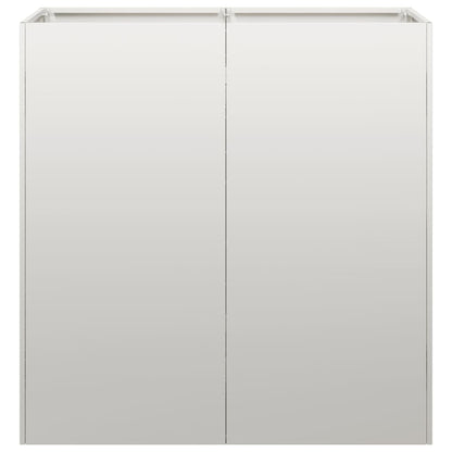 vidaXL Jardinière 80x40x80 cm acier inoxydable