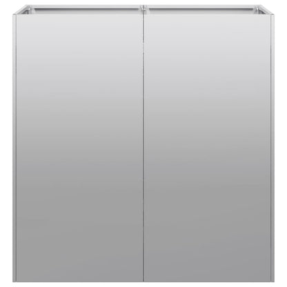 vidaXL Jardinière 80x40x80 cm acier galvanisé