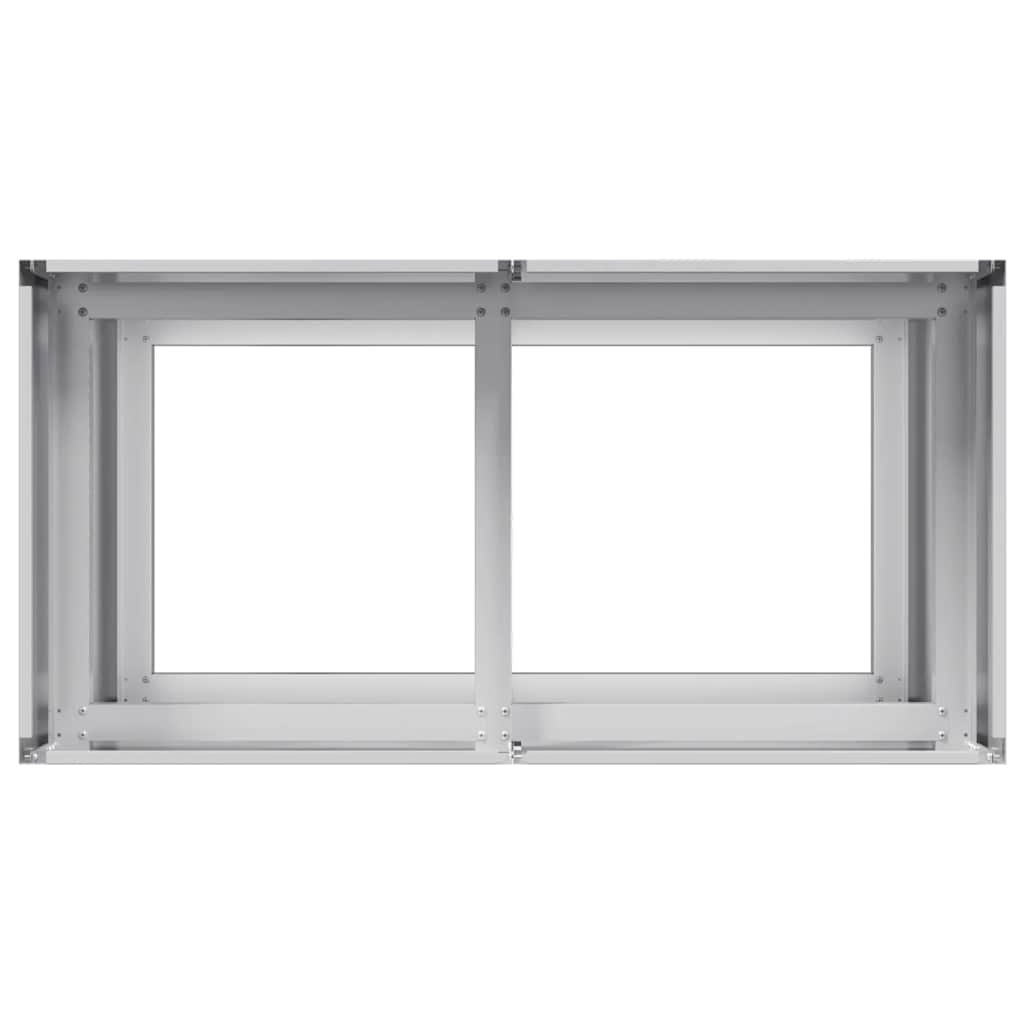 vidaXL Jardinière 80x40x80 cm acier galvanisé