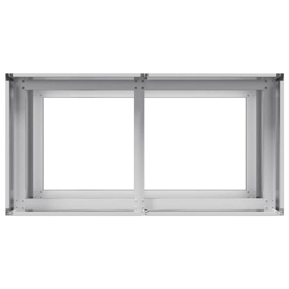 vidaXL Jardinière 80x40x80 cm acier galvanisé