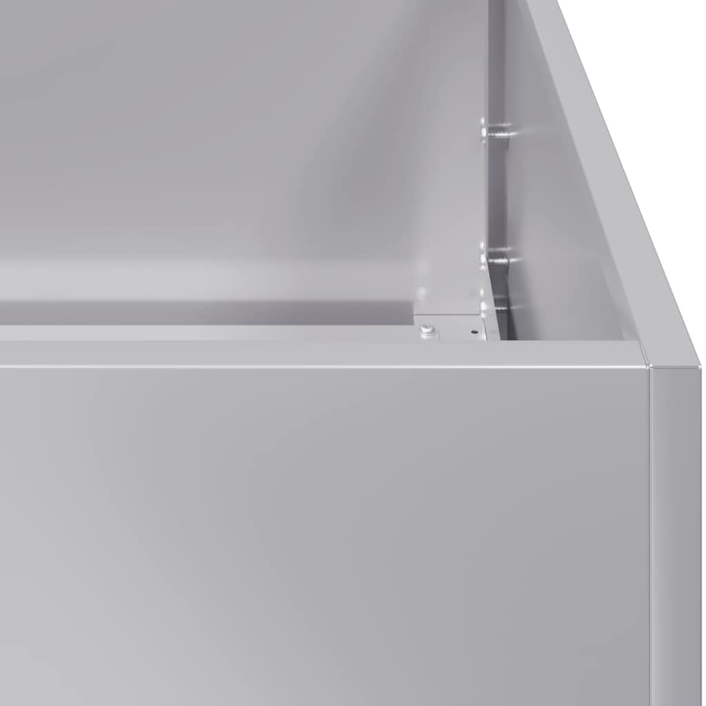 vidaXL Jardinière 80x40x80 cm acier galvanisé