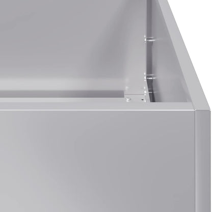 vidaXL Jardinière 80x40x80 cm acier galvanisé