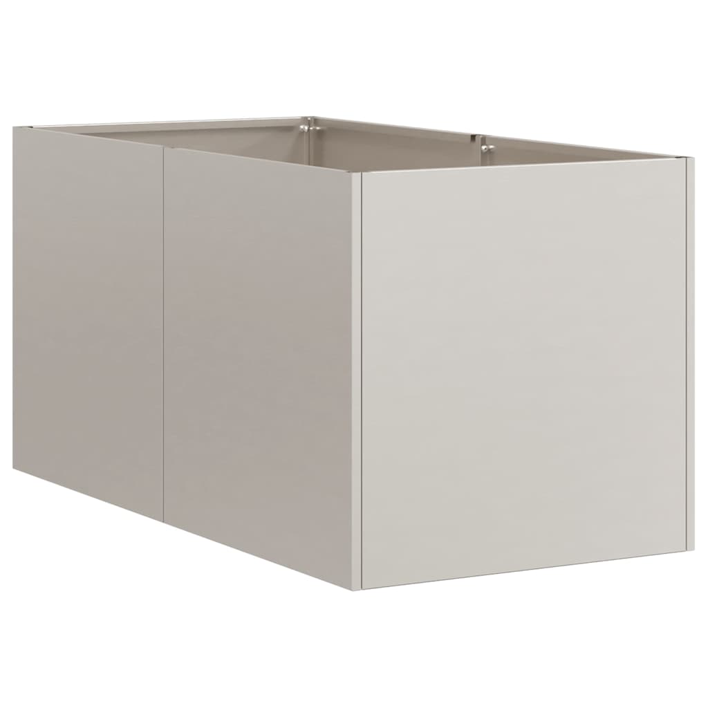 vidaXL Jardinière rouillé 40x80x40 cm acier inoxydable