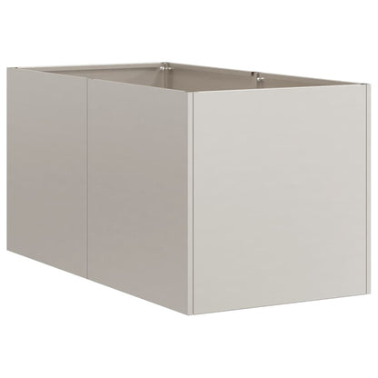vidaXL Jardinière rouillé 40x80x40 cm acier inoxydable