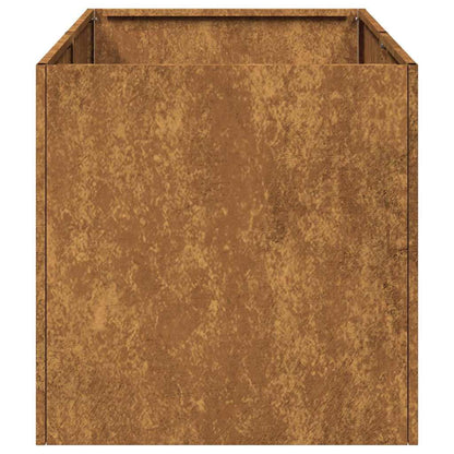 vidaXL Jardinière rouillé 40x80x40 cm acier inoxydable