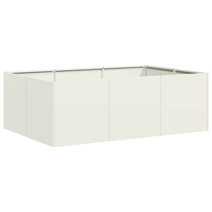vidaXL Jardinière blanc 120x80x40 cm acier
