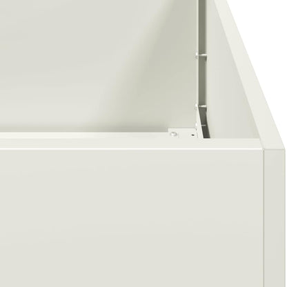 vidaXL Jardinière blanc 120x80x40 cm acier
