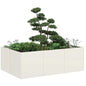 vidaXL Jardinière blanc 120x80x40 cm acier