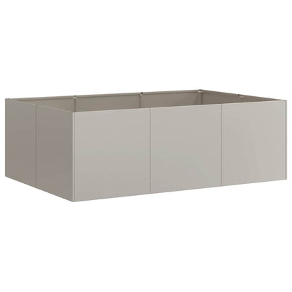 vidaXL Jardinière rouillé 120x80x40 cm acier inoxydable