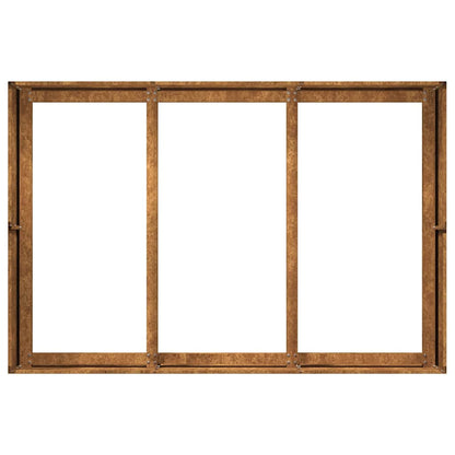 vidaXL Jardinière rouillé 120x80x40 cm acier inoxydable