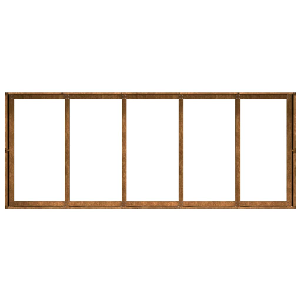 vidaXL Jardinière rouillé 200x80x40 cm acier inoxydable