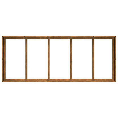 vidaXL Jardinière rouillé 200x80x40 cm acier inoxydable