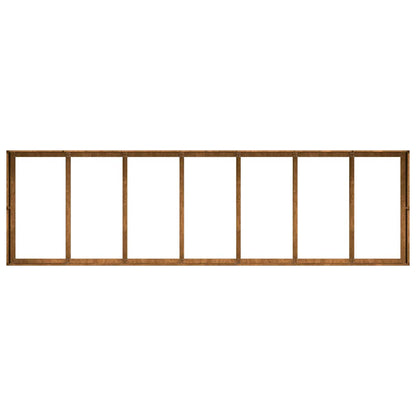 vidaXL Jardinière rouillé 280x80x40 cm acier inoxydable