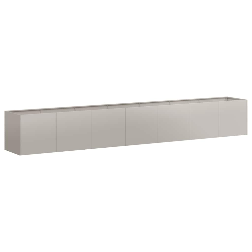 vidaXL Jardinière rouillé 360x80x40 cm acier inoxydable