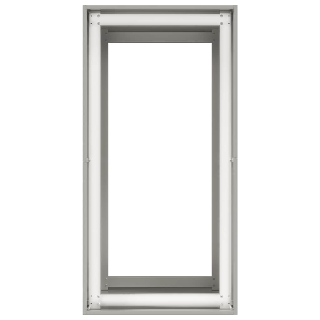 vidaXL Jardinière 40x80x80 cm acier inoxydable
