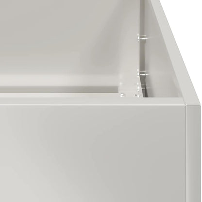 vidaXL Jardinière 40x80x80 cm acier inoxydable