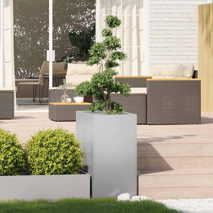 vidaXL Jardinière 40x80x80 cm acier galvanisé