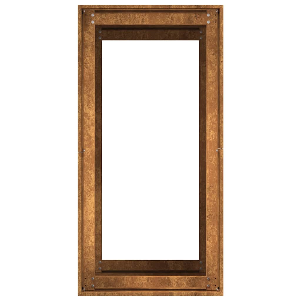 vidaXL Jardinière rouillé 40x80x80 cm acier inoxydable