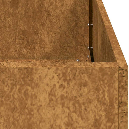vidaXL Jardinière rouillé 40x80x80 cm acier inoxydable