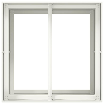vidaXL Jardinière blanc 80x80x80 cm acier