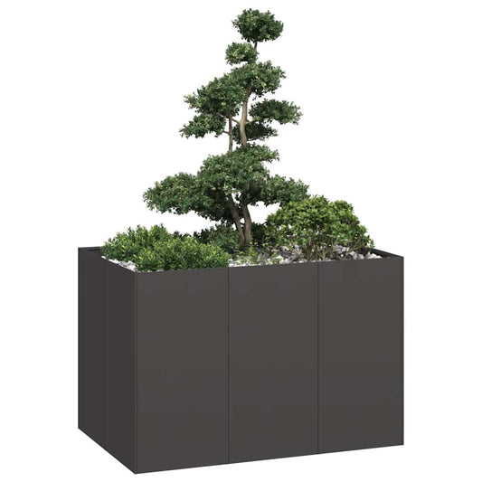 vidaXL Jardinière noir 120x80x80 cm acier