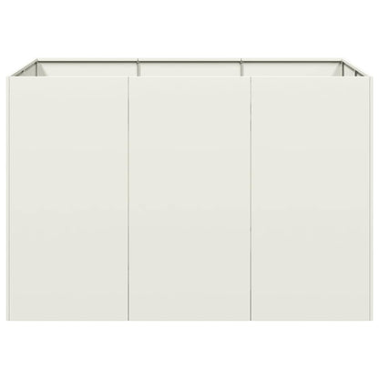 vidaXL Jardinière blanc 120x80x40 cm acier
