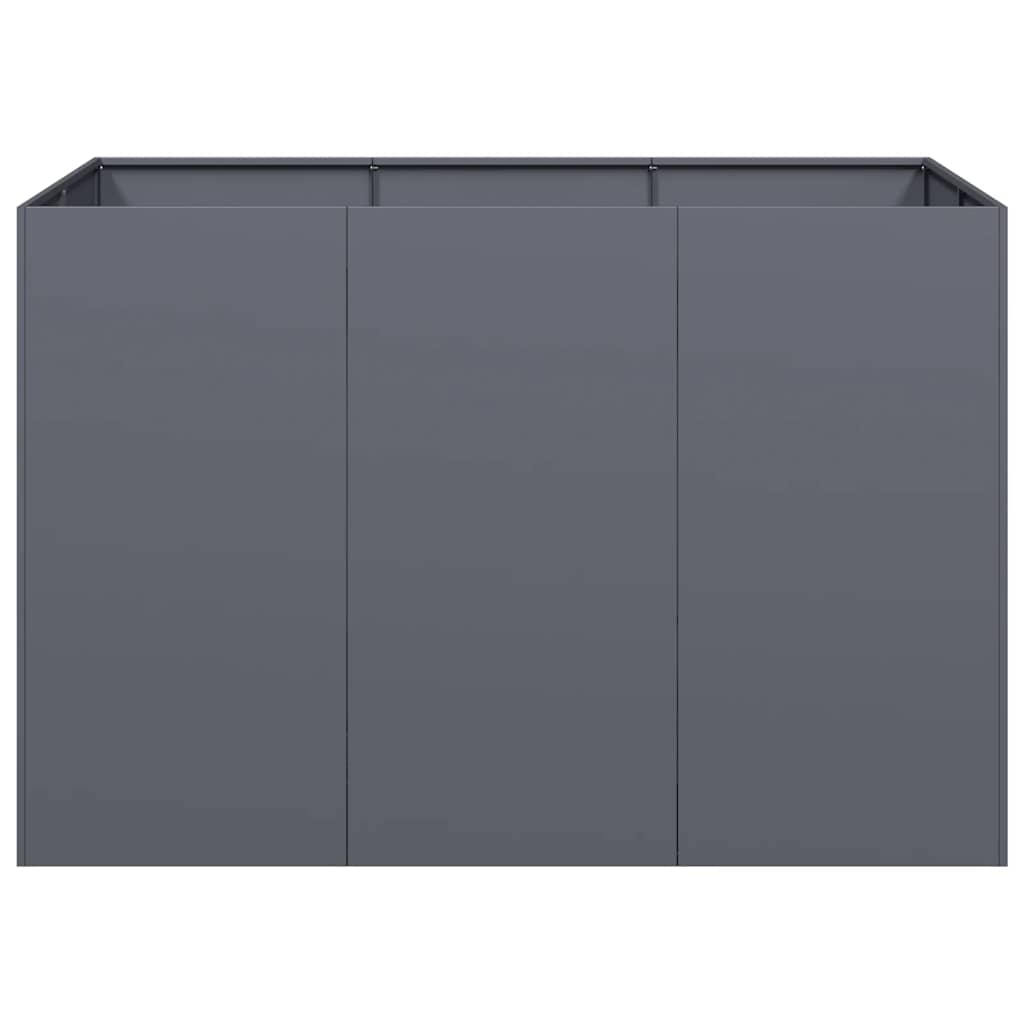 vidaXL Jardinière anthracite 120x80x80 cm acier