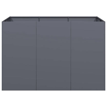 vidaXL Jardinière anthracite 120x80x80 cm acier
