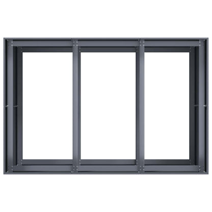 vidaXL Jardinière anthracite 120x80x80 cm acier