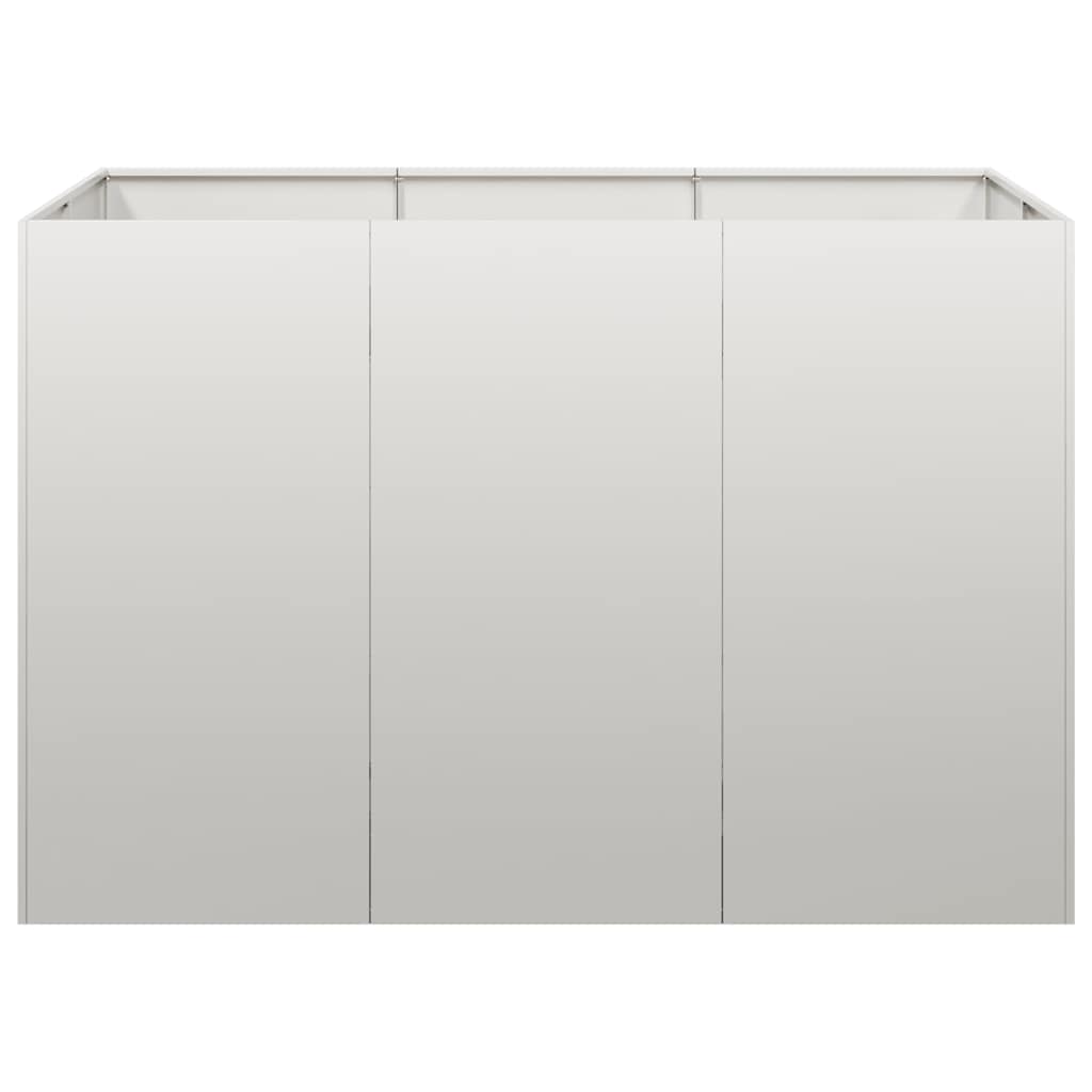 vidaXL Jardinière 120x80x80 cm acier inoxydable