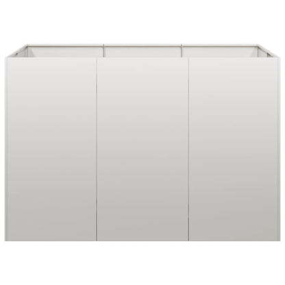vidaXL Jardinière 120x80x80 cm acier inoxydable