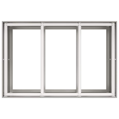 vidaXL Jardinière 120x80x80 cm acier inoxydable