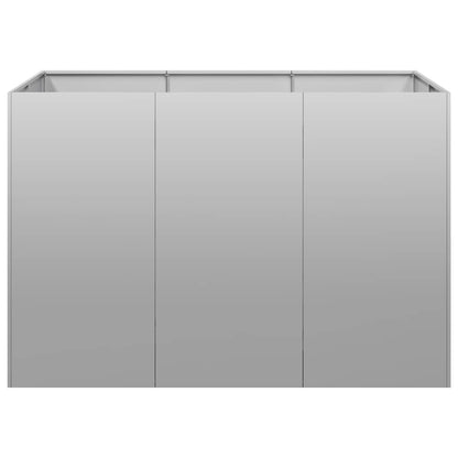 vidaXL Jardinière 120x80x80 cm acier galvanisé