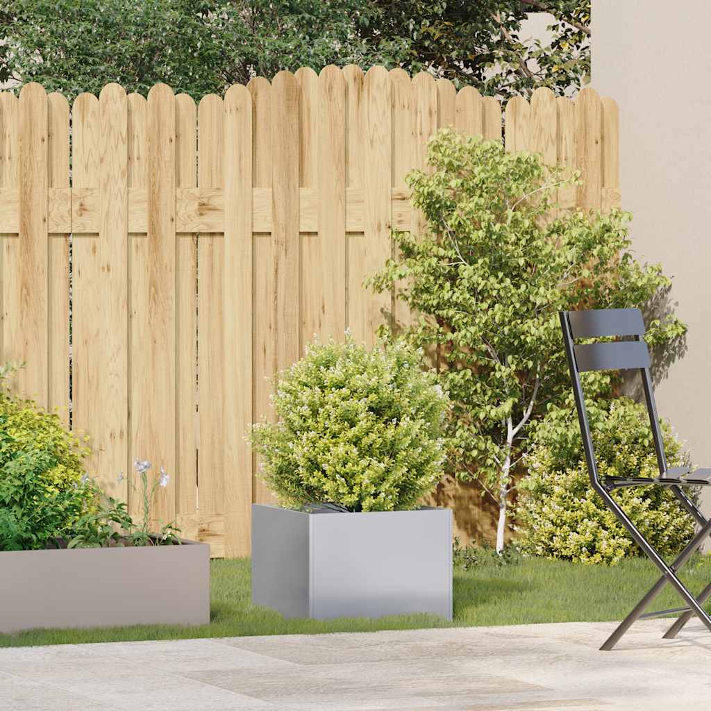 vidaXL Jardinière 40x40x30 cm acier galvanisé