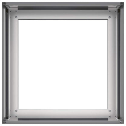 vidaXL Jardinière 40x40x30 cm acier galvanisé