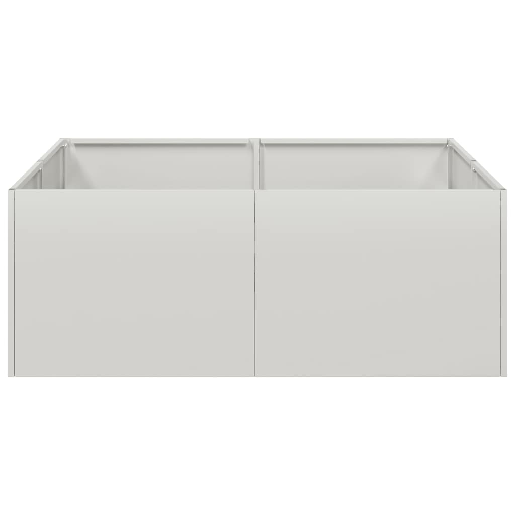 vidaXL Jardinière 80x80x30 cm acier inoxydable