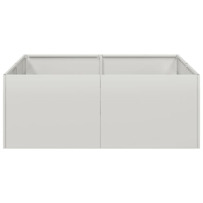 vidaXL Jardinière 80x80x30 cm acier inoxydable