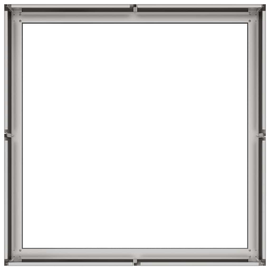 vidaXL Jardinière 80x80x30 cm acier inoxydable