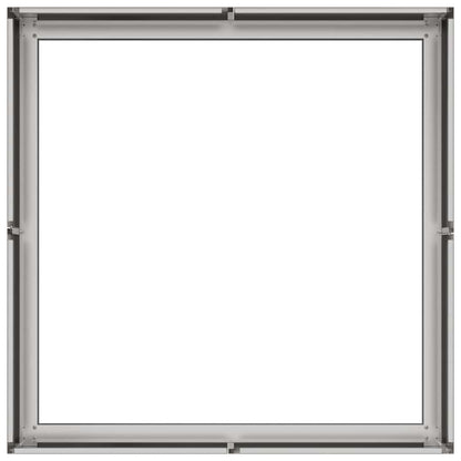 vidaXL Jardinière 80x80x30 cm acier inoxydable