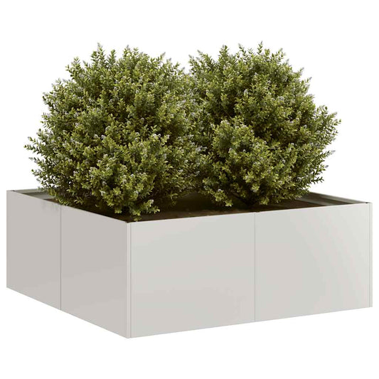 vidaXL Jardinière 80x80x30 cm acier inoxydable