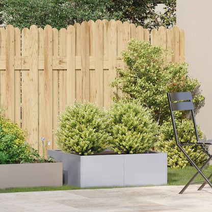 vidaXL Jardinière 80x80x30 cm acier galvanisé