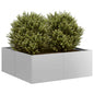 vidaXL Jardinière 80x80x30 cm acier galvanisé