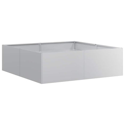 vidaXL Jardinière 100x100x30 cm acier galvanisé