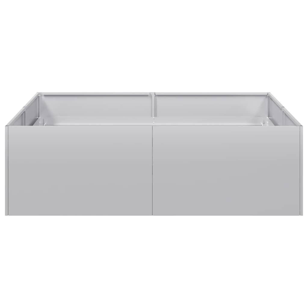 vidaXL Jardinière 100x100x30 cm acier galvanisé