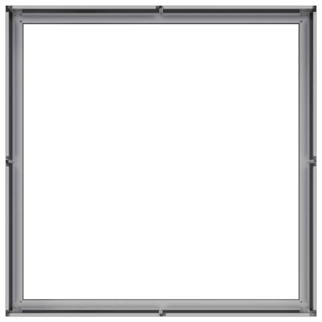 vidaXL Jardinière 100x100x30 cm acier galvanisé