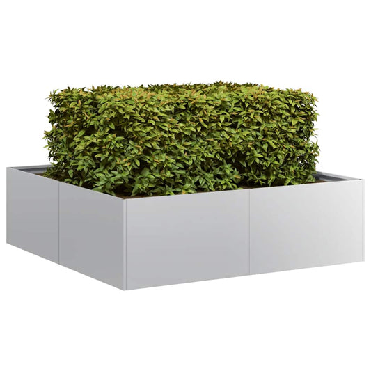 vidaXL Jardinière 100x100x30 cm acier galvanisé