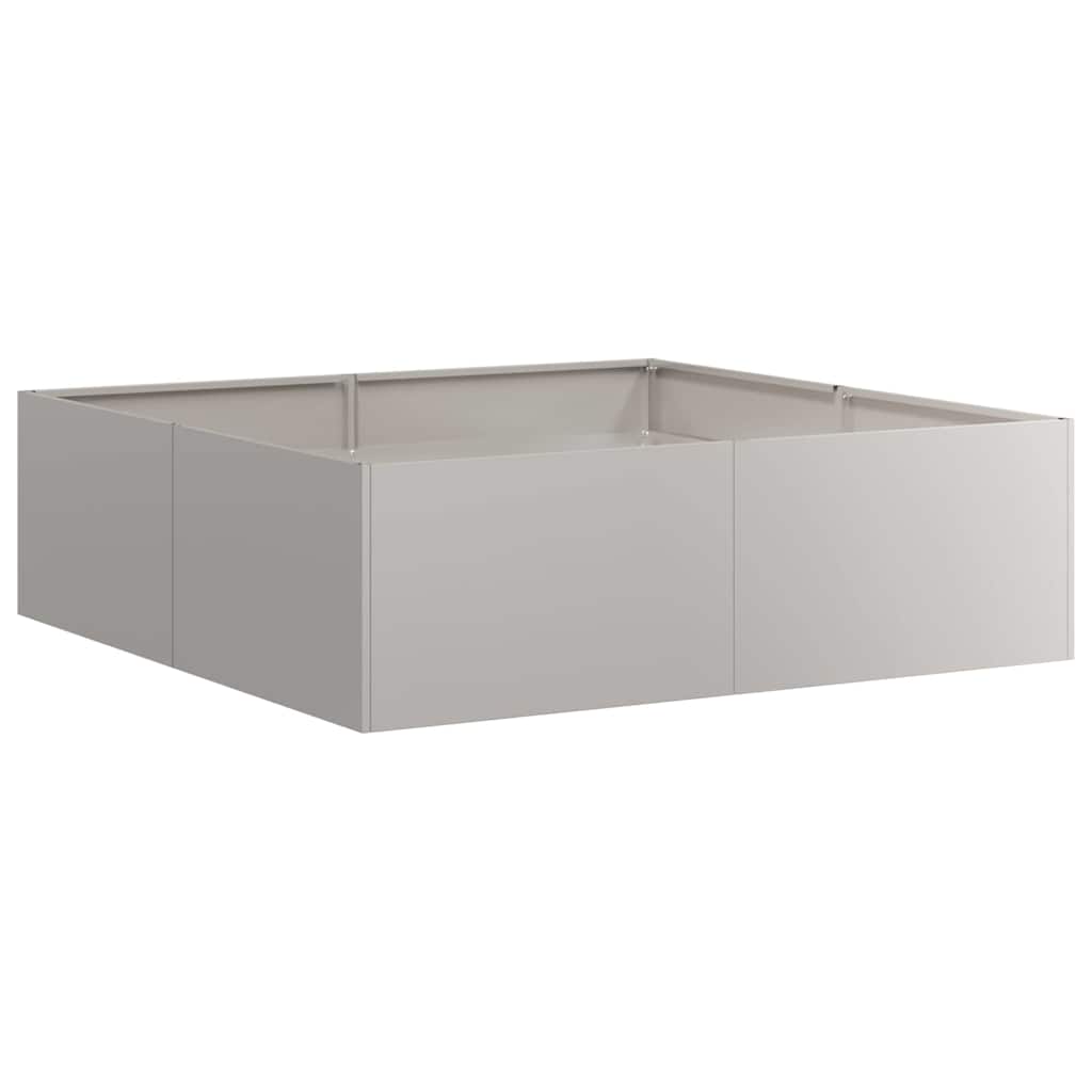 vidaXL Jardinière rouillé 100x100x30 cm acier inoxydable