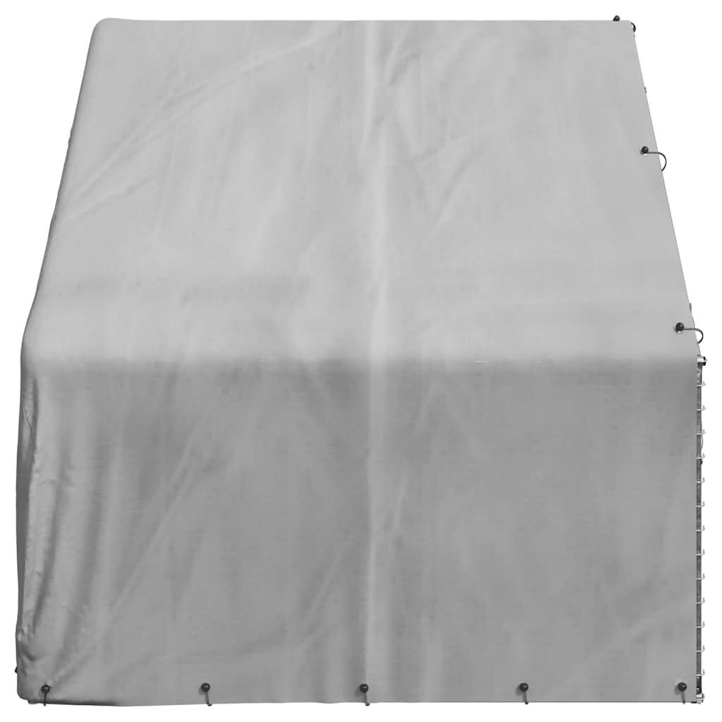 vidaXL Chenil d'extérieur pour chiens housse 3x2x1,9 m acier galvanisé
